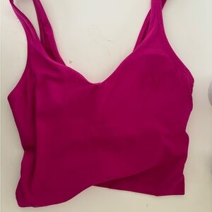 Fushia lululemon align tank size 2